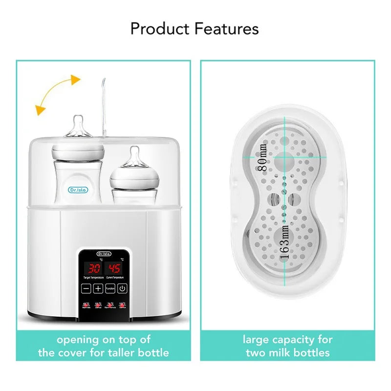 Dr.isla Baby Bottle Warmer & Bottle Sterilizer Double Bottle Warmer