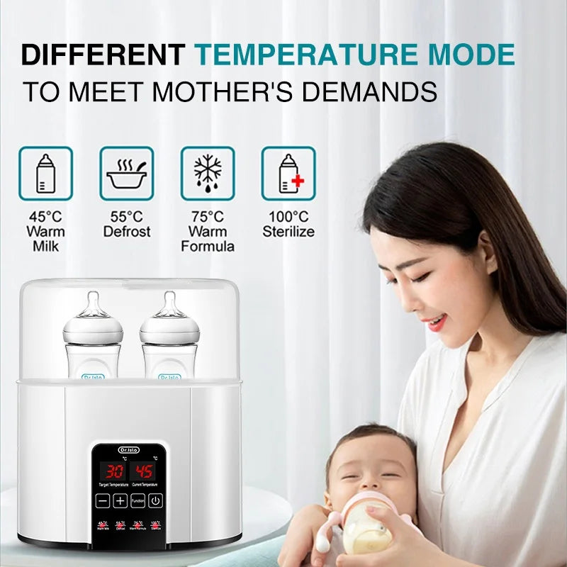 Dr.isla Baby Bottle Warmer & Bottle Sterilizer Double Bottle Warmer